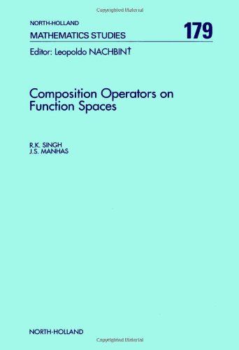 Beispielbild fr Composition Operators on Function Spaces (North-holland Mathematical Library) zum Verkauf von Buchpark