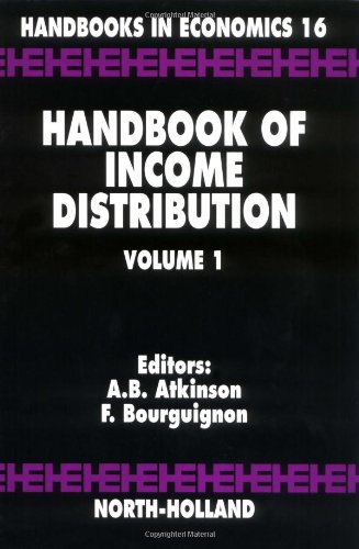 Imagen de archivo de Handbook of Income Distribution: 1 (Handbooks in Economics) a la venta por Chiron Media