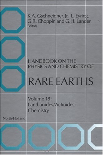 Stock image for Handbook on the Physics and Chemistry of Rare Earths: Lanthanides/Actinides : Chemistry for sale by Buchpark