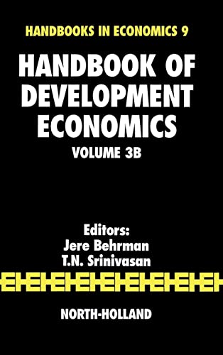 Beispielbild fr Handbook of Development Economics: Volume 3B zum Verkauf von Cambridge Rare Books