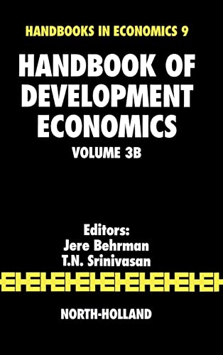9780444823021: Handbook of Development Economics, Vol. 3B (Volume 3B)