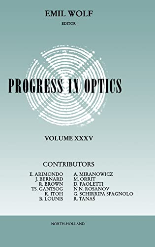 Stock image for Progress in Optics, Vol. 35 for sale by Zubal-Books, Since 1961