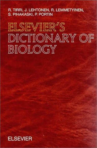 9780444825254: Elsevier's Dictionary of Biology