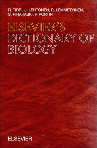 Stock image for Elsevier's Dictionary of Biology : In English (with Definitions) for sale by Better World Books