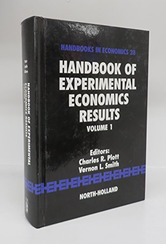 Stock image for Handbook of Experimental Economics Results,1: Volume 1 for sale by Chiron Media