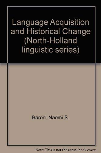 Stock image for Language and Historical Change for sale by Better World Books