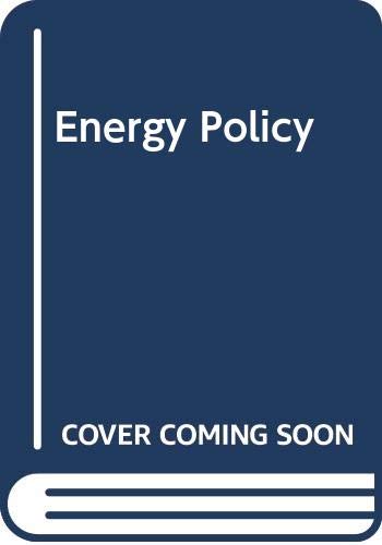 Stock image for Energy policy (TIMS studies in the management sciences ; v. 10) for sale by dsmbooks