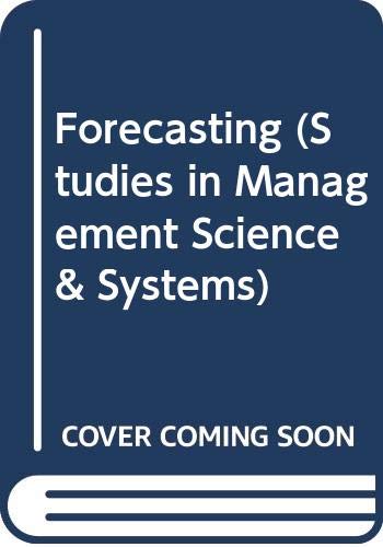 Imagen de archivo de Forecasting: Studies in the Management Sciences: Vol. 12 a la venta por Phatpocket Limited