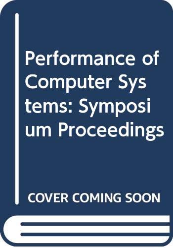 Stock image for Performance of Computer Systems for sale by Zubal-Books, Since 1961