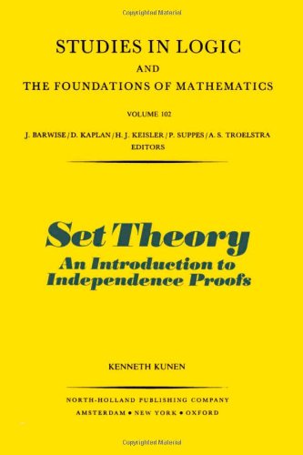 Imagen de archivo de Set Theory: An Introduction to Independence Proofs (Studies in Logic and the Foundations of Mathematics) a la venta por Fireside Bookshop