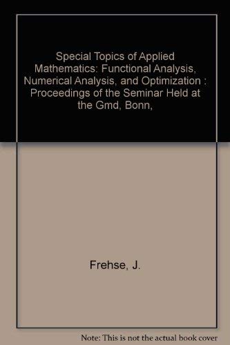 Beispielbild fr Special Topics of Applied Mathematics: Functional Analysis, Numerical Analysis, and Optimization zum Verkauf von PsychoBabel & Skoob Books