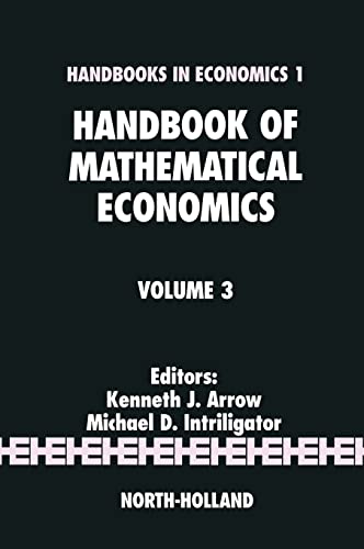 Stock image for Handbook of Mathematical Economics (Volume 3) for sale by Irish Booksellers