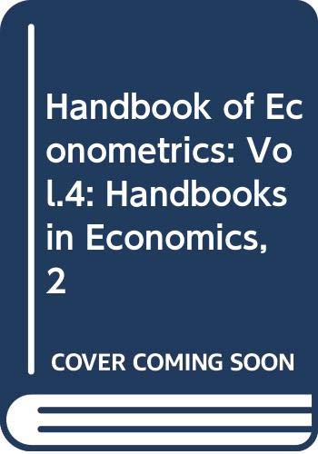 9780444861887: Handbook of Econometrics: Vol.4: Handbooks in Economics, 2
