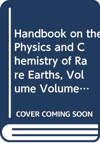 Beispielbild fr Handbook on the Physics and Chemistry of Rare Earths zum Verkauf von Textsellers