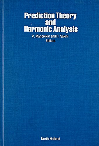Imagen de archivo de Prediction theory and harmonic analysis: The Pesi Masani volume a la venta por Mispah books