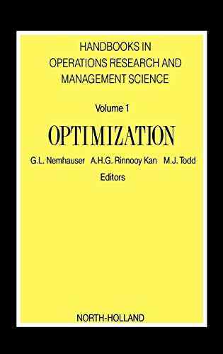 Stock image for Optimization (Volume 1) (Handbooks in Operations Research and Management Science, Volume 1) for sale by Amazing Books Pittsburgh