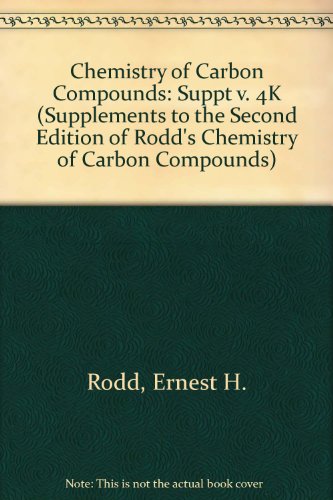 Imagen de archivo de Supplements to the 2nd Edition of Rodd's Chemistry of Carbon Compounds : Volume IV, Heterocyclic Compounds: Part K: Six-Membered Heterocyclic Compounds Containing two or more Hetero-Atoms, one or more of which are from Groups II,III, IV, V or VII of the a la venta por Zubal-Books, Since 1961