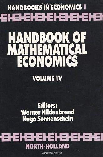 Stock image for Handbook of Mathematical Economics, Volume 4 for sale by Ammareal