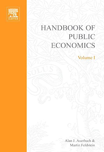 Imagen de archivo de Handbook of Public Economics Volume 1 a la venta por Webbooks, Wigtown