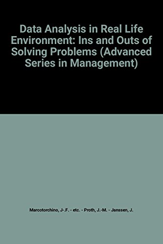 Stock image for Data analysis in real life environment : ins and outs of solving problems. for sale by Kloof Booksellers & Scientia Verlag