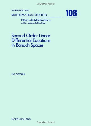 9780444876980: Second Order Linear Differential Equations in Banach Spaces (Volume 108) (North-Holland Mathematics Studies, Volume 108)