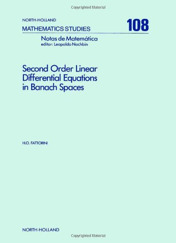 Stock image for Second Order Linear Differential Equations in Banach Spaces: Volume 108 for sale by ThriftBooks-Atlanta