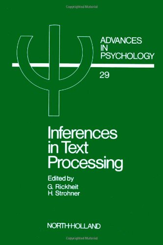 9780444878281: Inferences in Text Processing