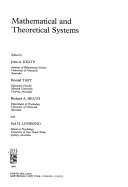 9780444885227: Mathematical and Theoretical Systems: Proceedings (Proceedings of the Xxiv International Congress of Psychology of the International Union of Psychological Scienc)