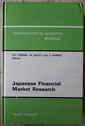 9780444888518: Japanese Financial Market Research