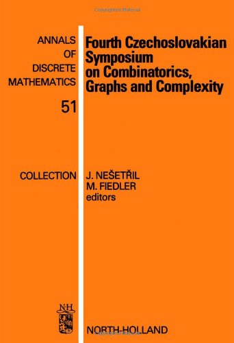 Imagen de archivo de Fourth Czechoslovakian Symposium on Combinatorics, Graphs and Complexity. (Annals of Discrete Mathematics, Volume 51) a la venta por Zubal-Books, Since 1961