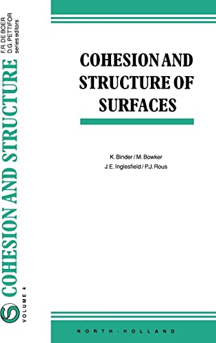 Beispielbild fr Cohesion and Structure of Surfaces (Volume 4) (Cohesion and Structure (Volume 4)) zum Verkauf von Books From California