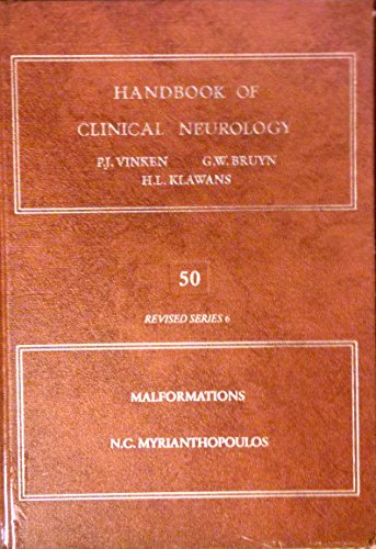 Imagen de archivo de Handbook of Clinical Neurology: Malformations (Volume 50) a la venta por Anybook.com