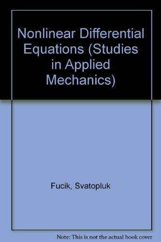 Immagine dell'editore per Nonlinear Differential Equations. Studies in Applied Mechanics 2 venduto da Zubal-Books, Since 1961