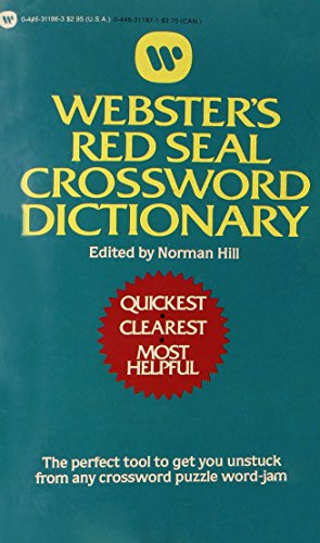 Imagen de archivo de Webster's red seal crossword dictionary a la venta por HPB-Diamond
