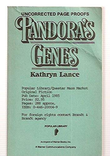 Imagen de archivo de Pandora's Genes a la venta por Better World Books: West
