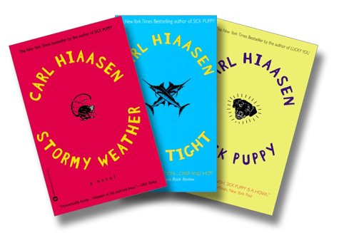 9780446190725: Carl Hiaasen's South Florida Three-Book Set [Sick Puppy, Skin Tight, Stormy Weather]