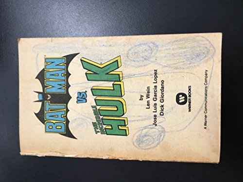 Imagen de archivo de Batman Vs the Incredible Hulk a la venta por Ergodebooks