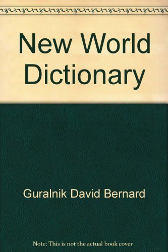 New World Dictionary (9780446312554) by Guralnik, David Bernard