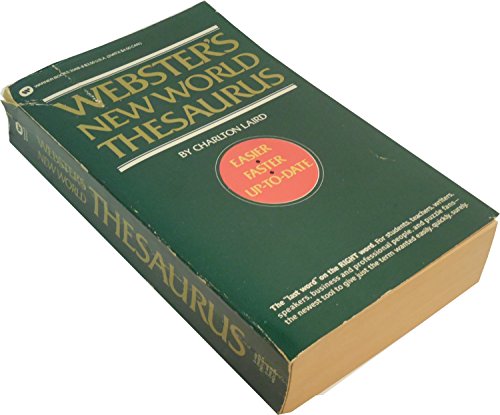 Imagen de archivo de Websters New World Thesaurus a la venta por Robinson Street Books, IOBA