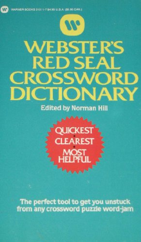 Imagen de archivo de Webster's Red Seal Crossword Dictionary a la venta por HPB Inc.