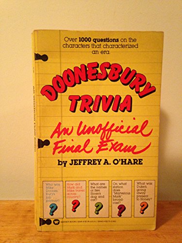Beispielbild fr Doonesbury Trivia: An Unofficial Final Exam zum Verkauf von Wonder Book