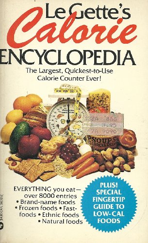 Beispielbild fr Le Gettes Calorie Encyclopedia zum Verkauf von Better World Books