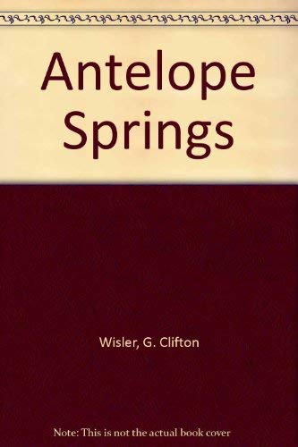 Beispielbild fr Antelope Springs zum Verkauf von Kennys Bookshop and Art Galleries Ltd.