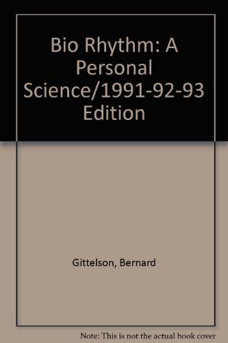 Beispielbild fr Bio-Rhythm - A personal science zum Verkauf von Ed Buryn Books