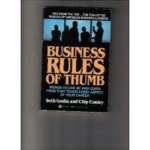Beispielbild fr Business Rules of Thumb zum Verkauf von Reliant Bookstore