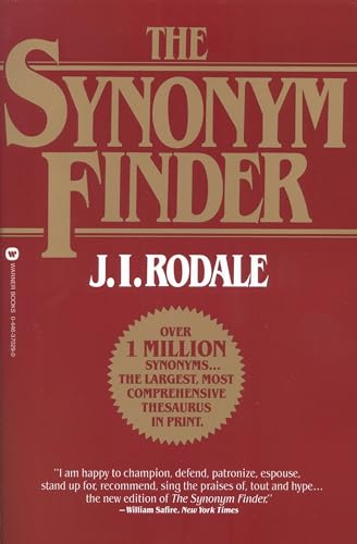 Imagen de archivo de The Synonym Finder a la venta por Better World Books