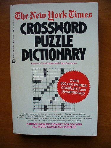 9780446372626: The New York Times Crossword Puzzle Dictionary