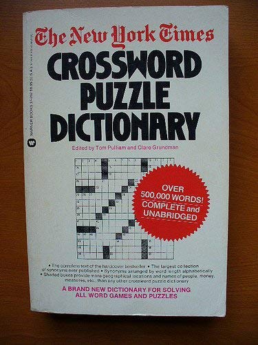 Stock image for The New York Times Crossword Puzzle Dictionary for sale by Wonder Book