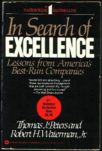 Imagen de archivo de In Search of Excellence: Lessons from America's Best-Run Companies a la venta por SecondSale