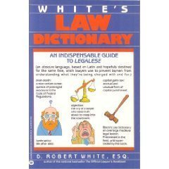 Beispielbild fr White's Law Dictionary zum Verkauf von Once Upon A Time Books